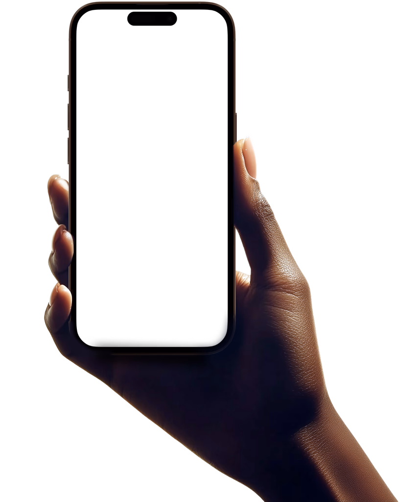 Hand holding iPhone with Residence App community management platform